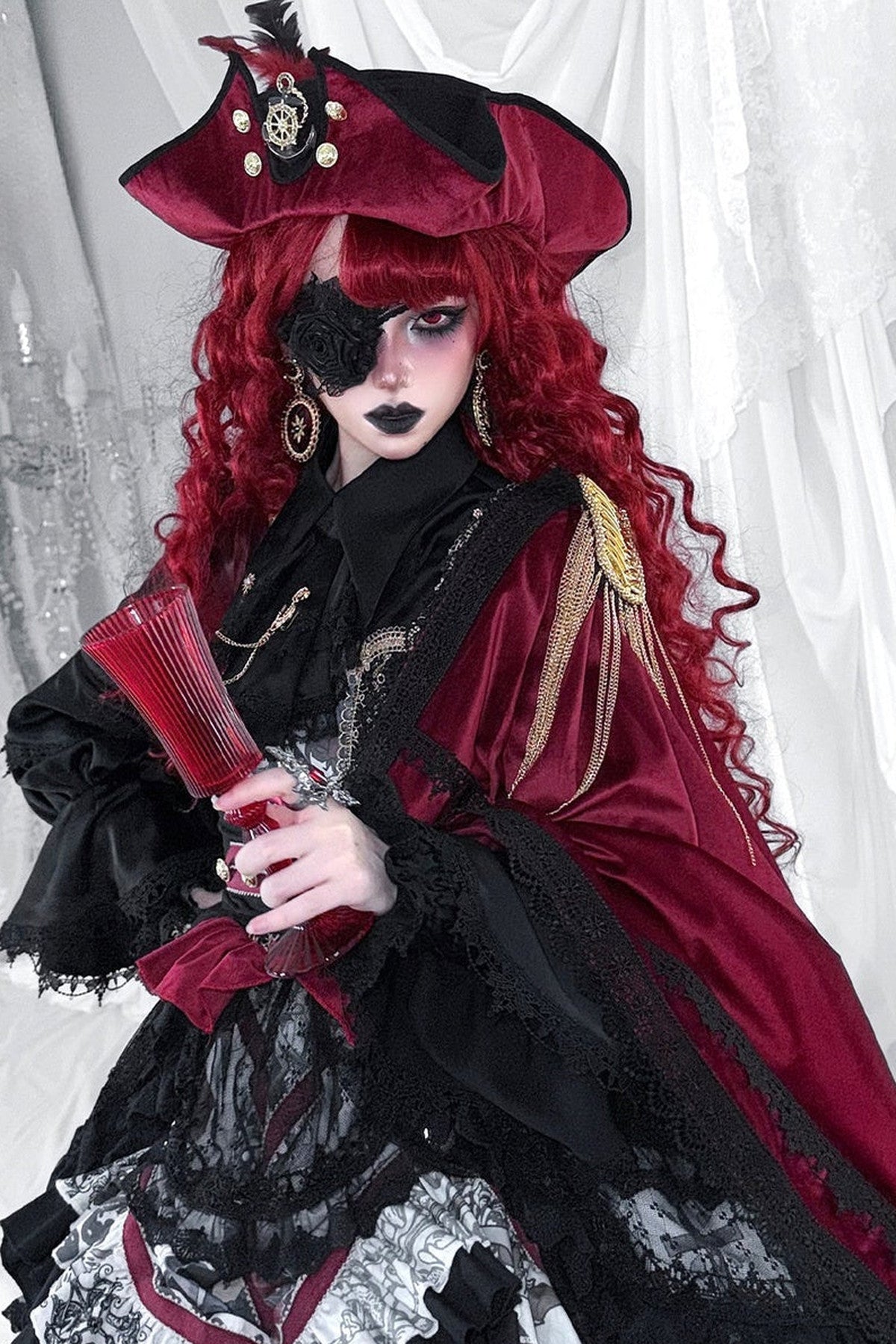Rose Night Flight Gothic Cape Set
