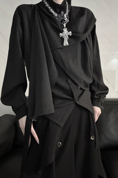 Irregular Spliced Design Shirt
