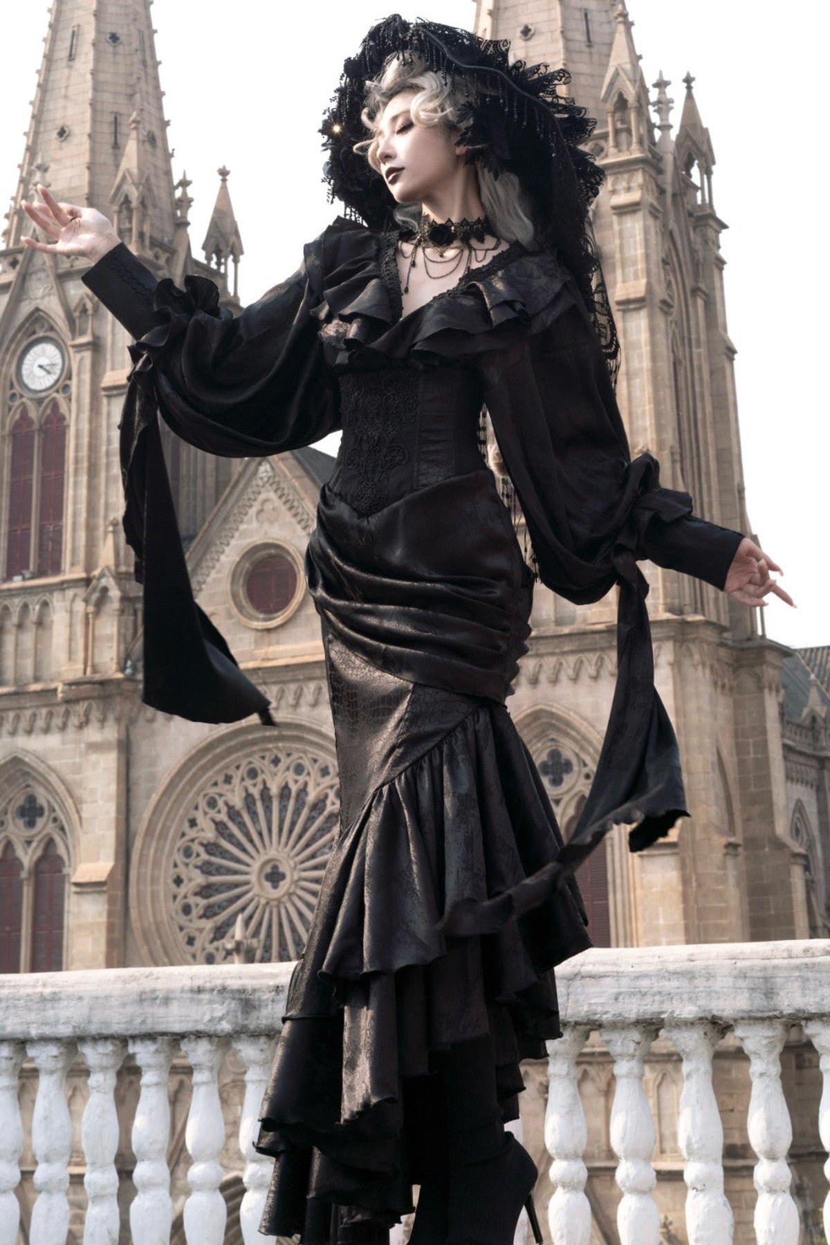 Oracle V-Neck Batwing Blouse