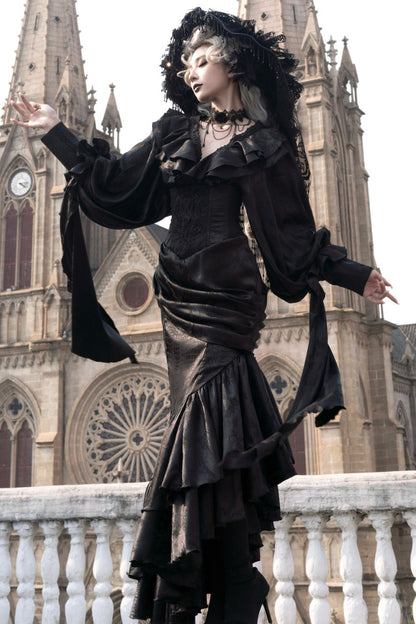 Oracle V-Neck Batwing Blouse
