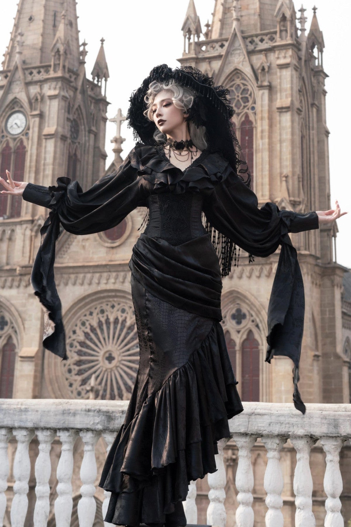 Oracle V-Neck Batwing Blouse