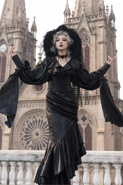 Oracle V-Neck Batwing Blouse