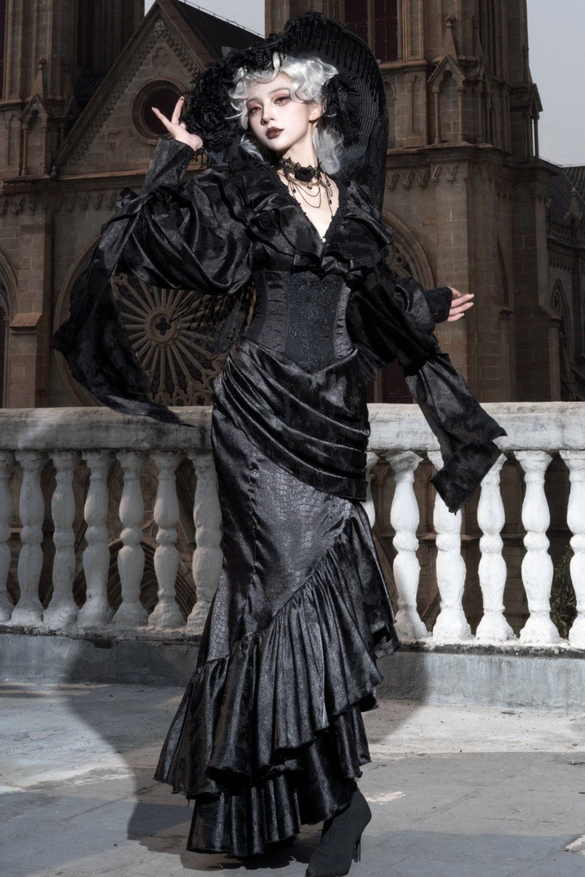 Oracle V-Neck Batwing Blouse