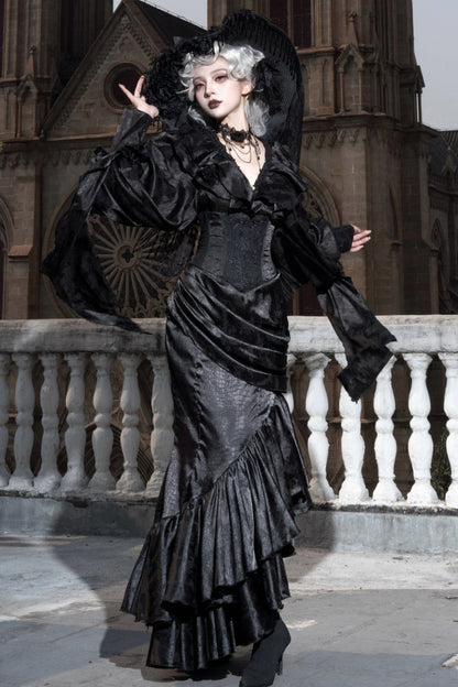 Oracle V-Neck Batwing Blouse