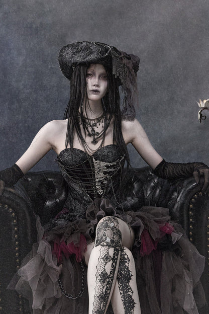 Gothic Purple Corset Dress