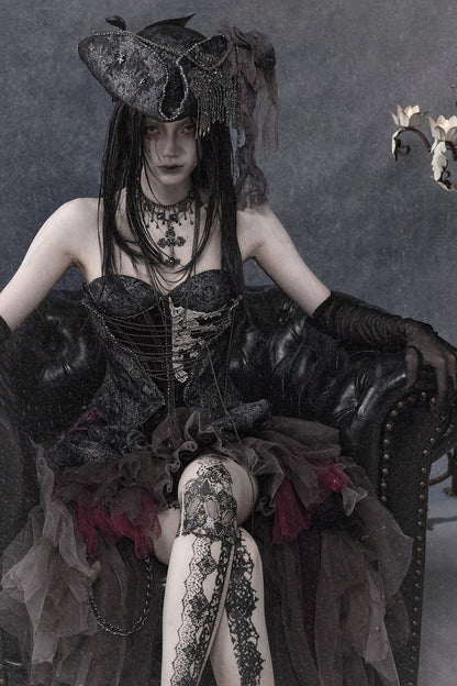 Gothic Purple Corset Dress