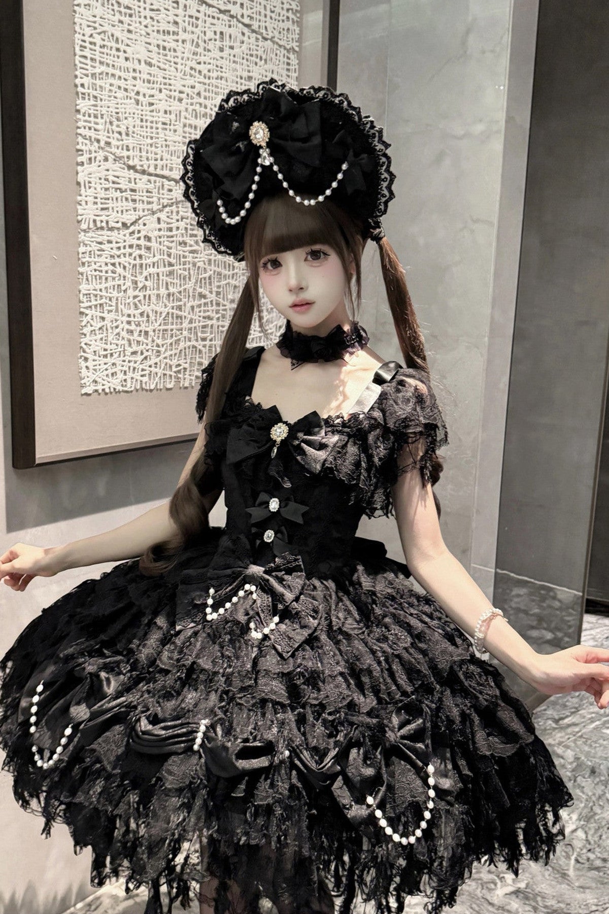 Lolita Hochzeits-JSK-Trägerkleid