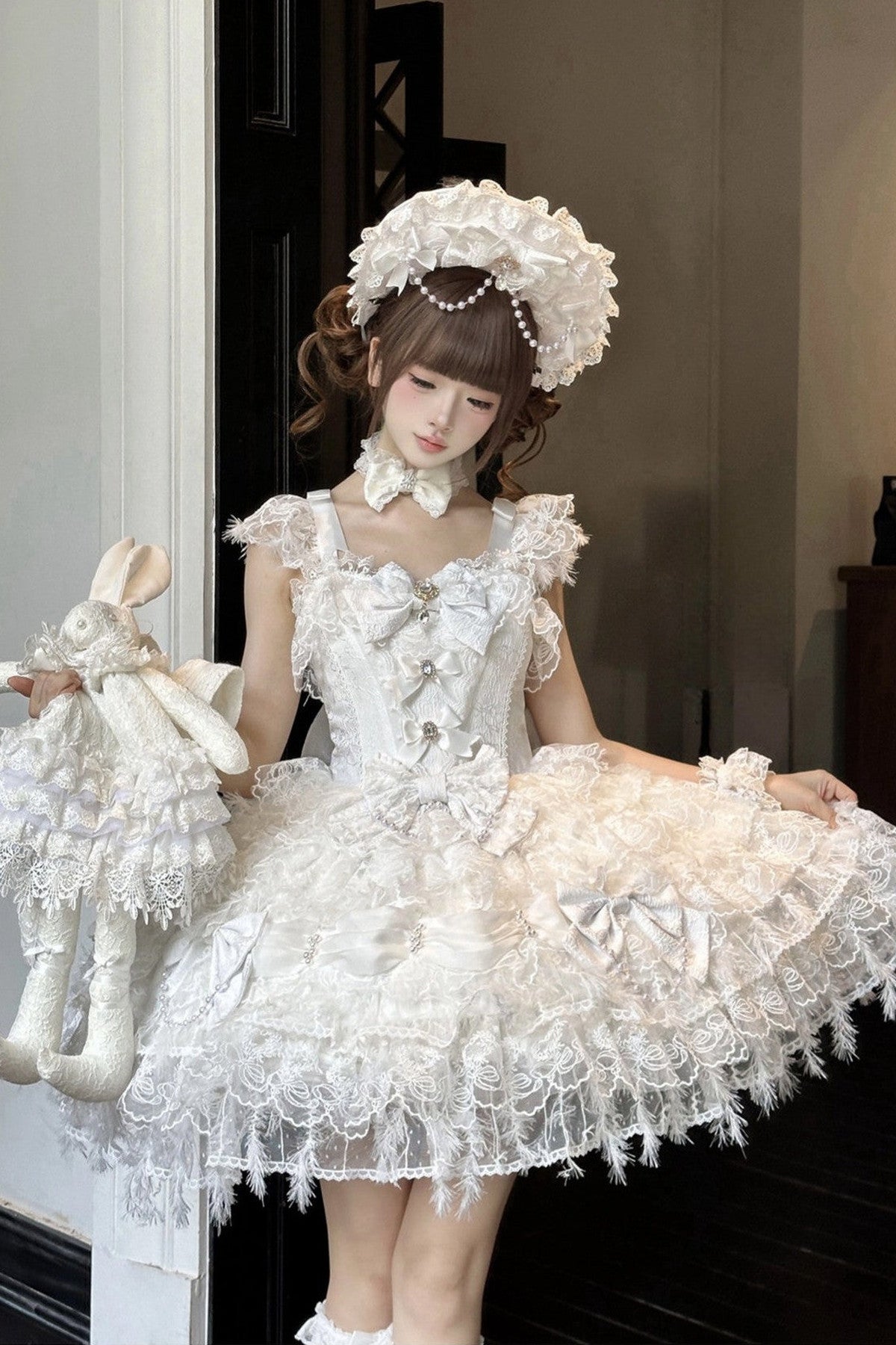 Lolita Hochzeits-JSK-Trägerkleid