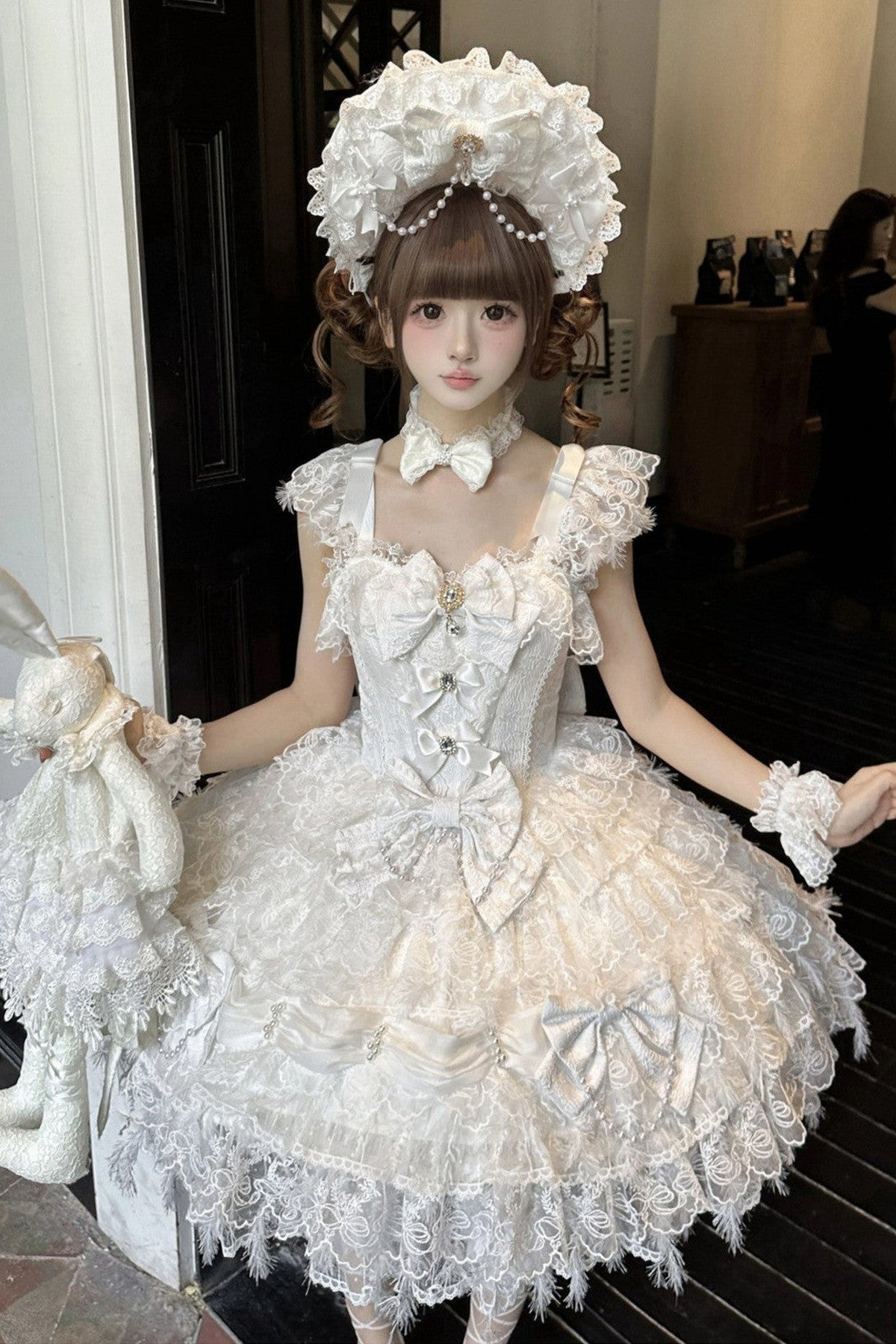 Lolita Hochzeits-JSK-Trägerkleid