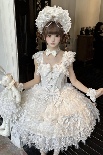 Lolita Hochzeits-JSK-Trägerkleid