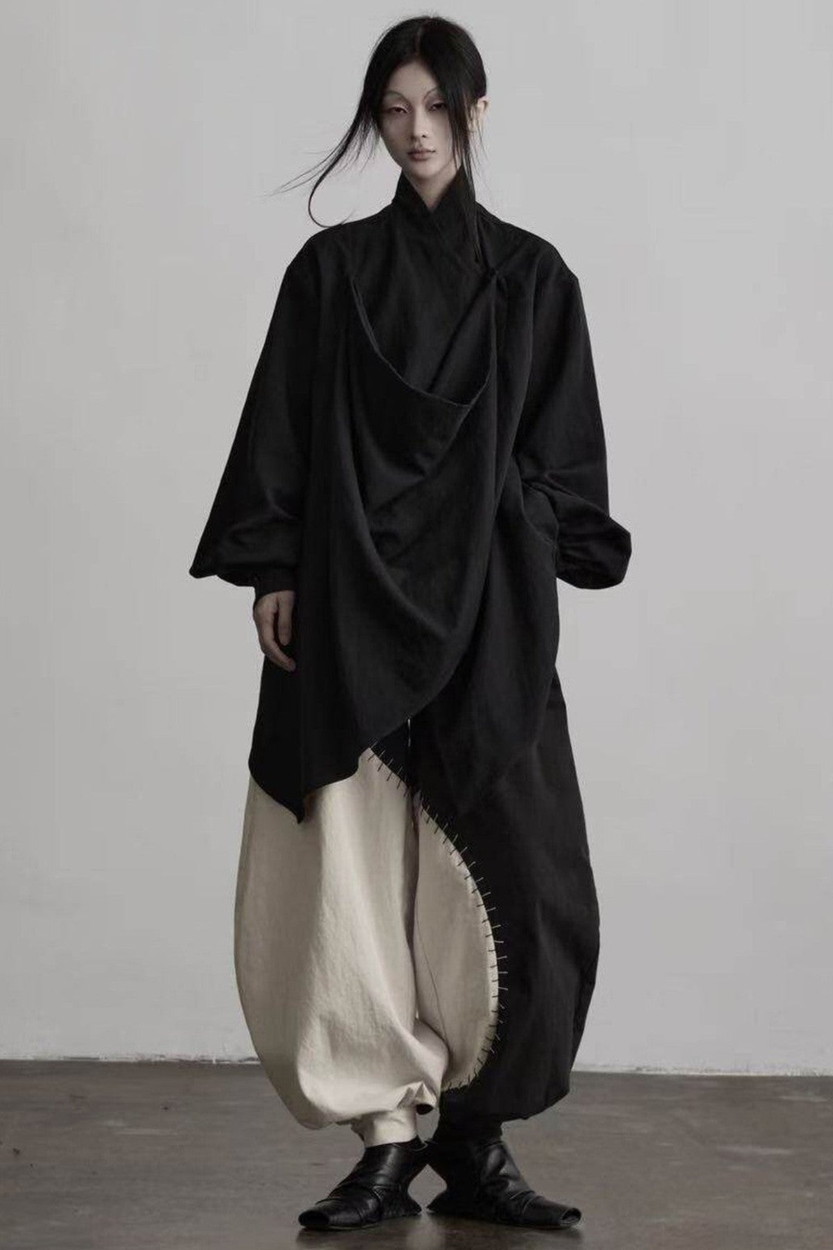 Black White Tai Chi Lantern Pants