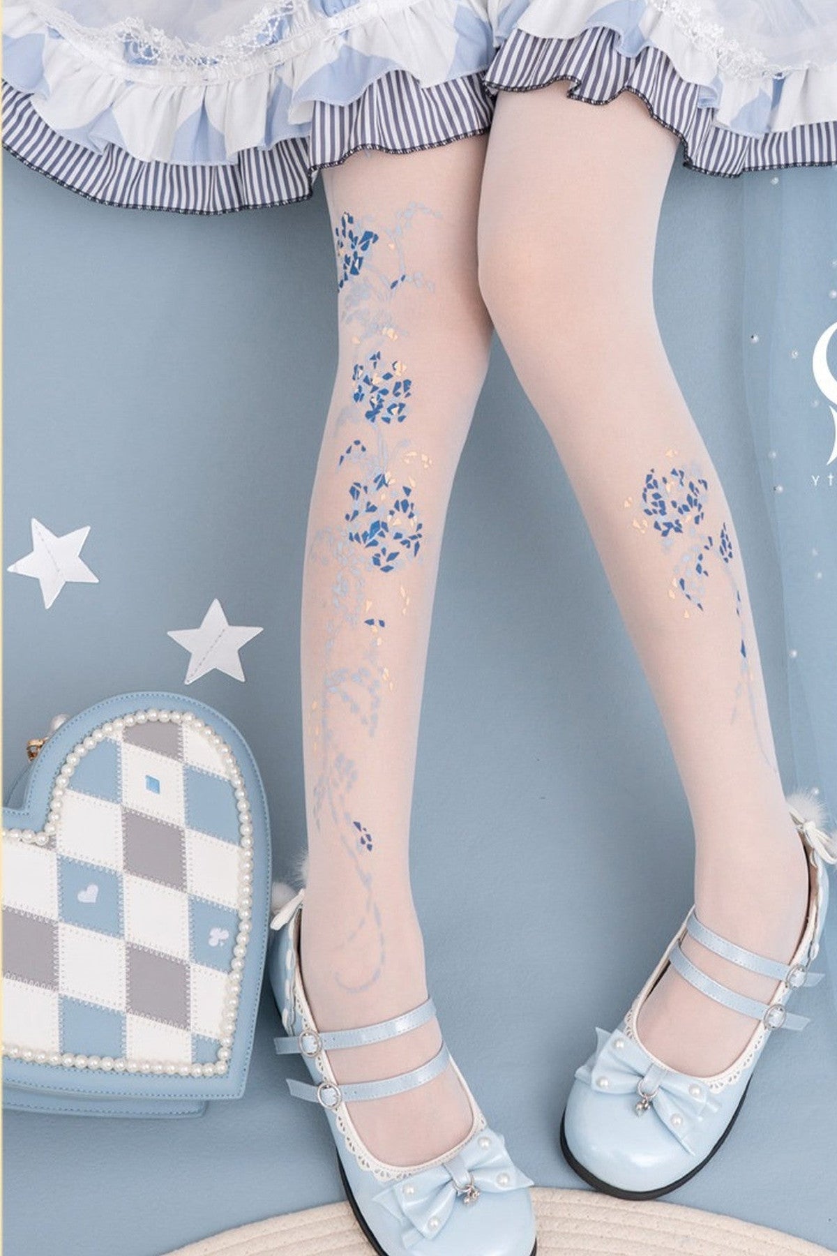 Starlit Jewel Floral Tights