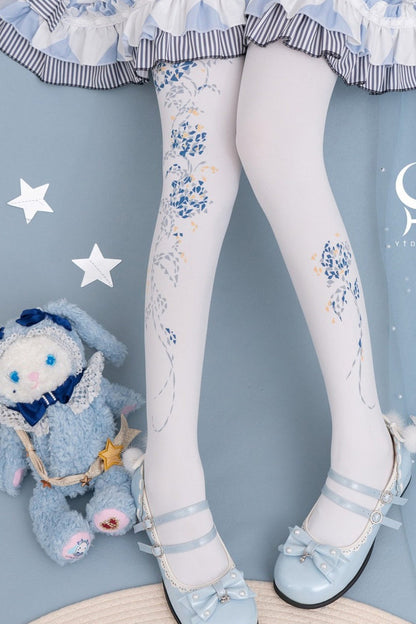Starlit Jewel Floral Tights