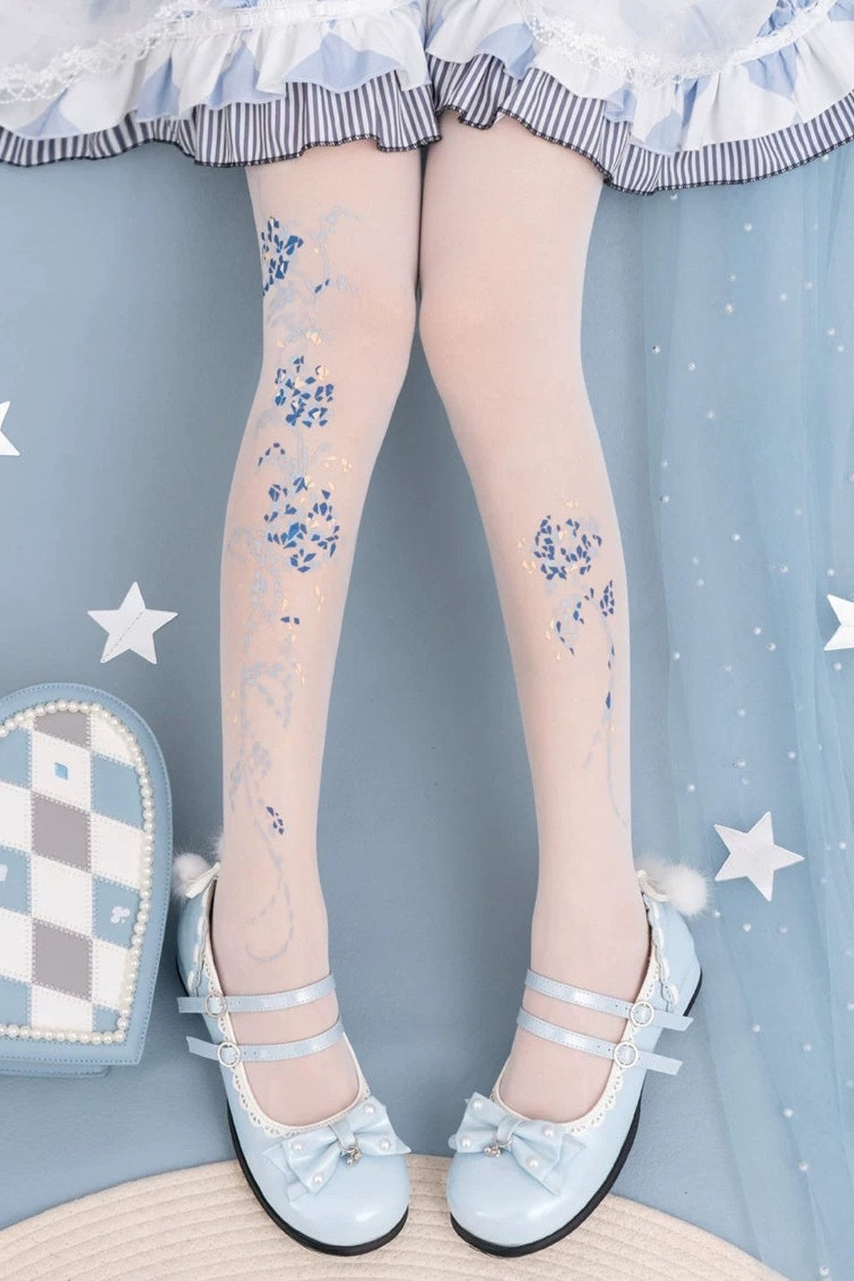 Starlit Jewel Floral Tights