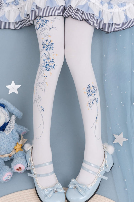 Starlit Jewel Floral Tights
