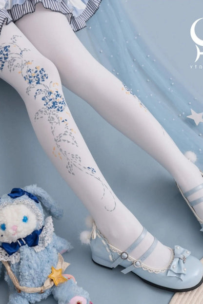 Starlit Jewel Floral Tights