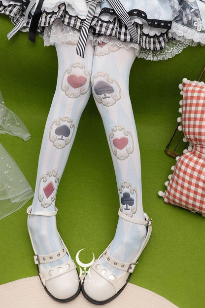 Alice’s Playing Card Tights
