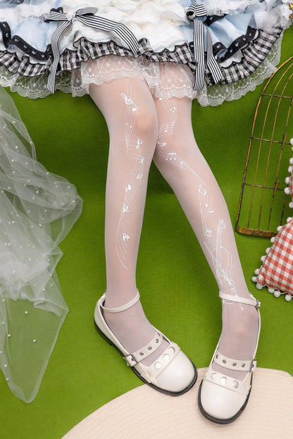 Melody Notes Lolita Sheer Tights