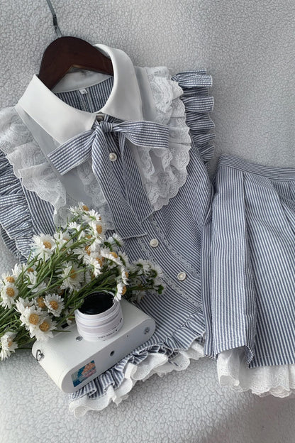 Sommerhimmel-Literaturmädchen-Set