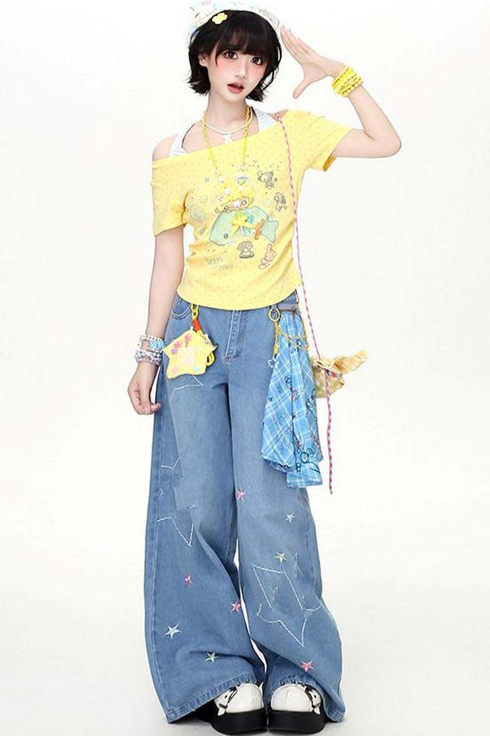 Dreamy-Cute Marine Candy Top