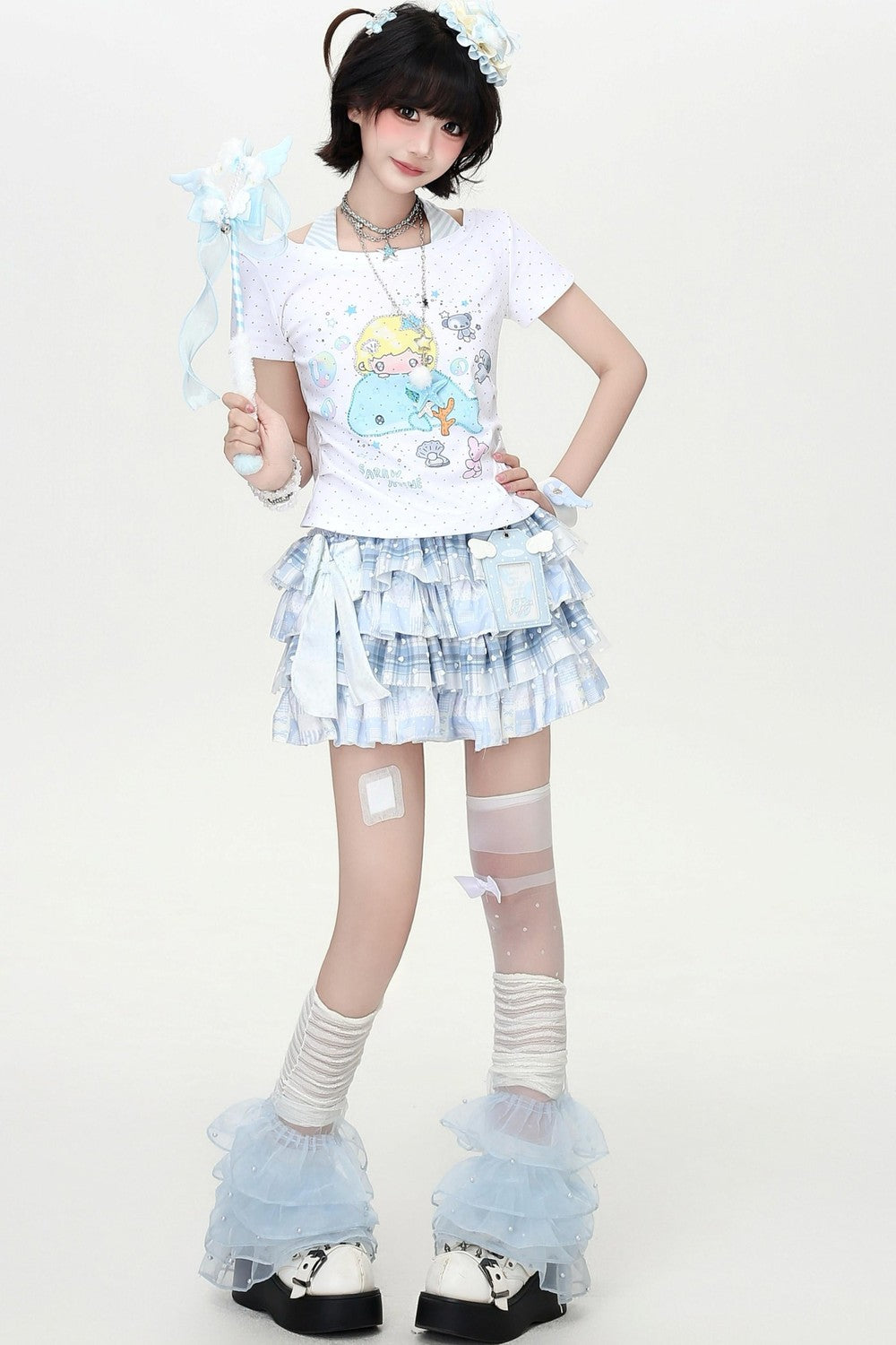 Dreamy-Cute Marine Candy Top