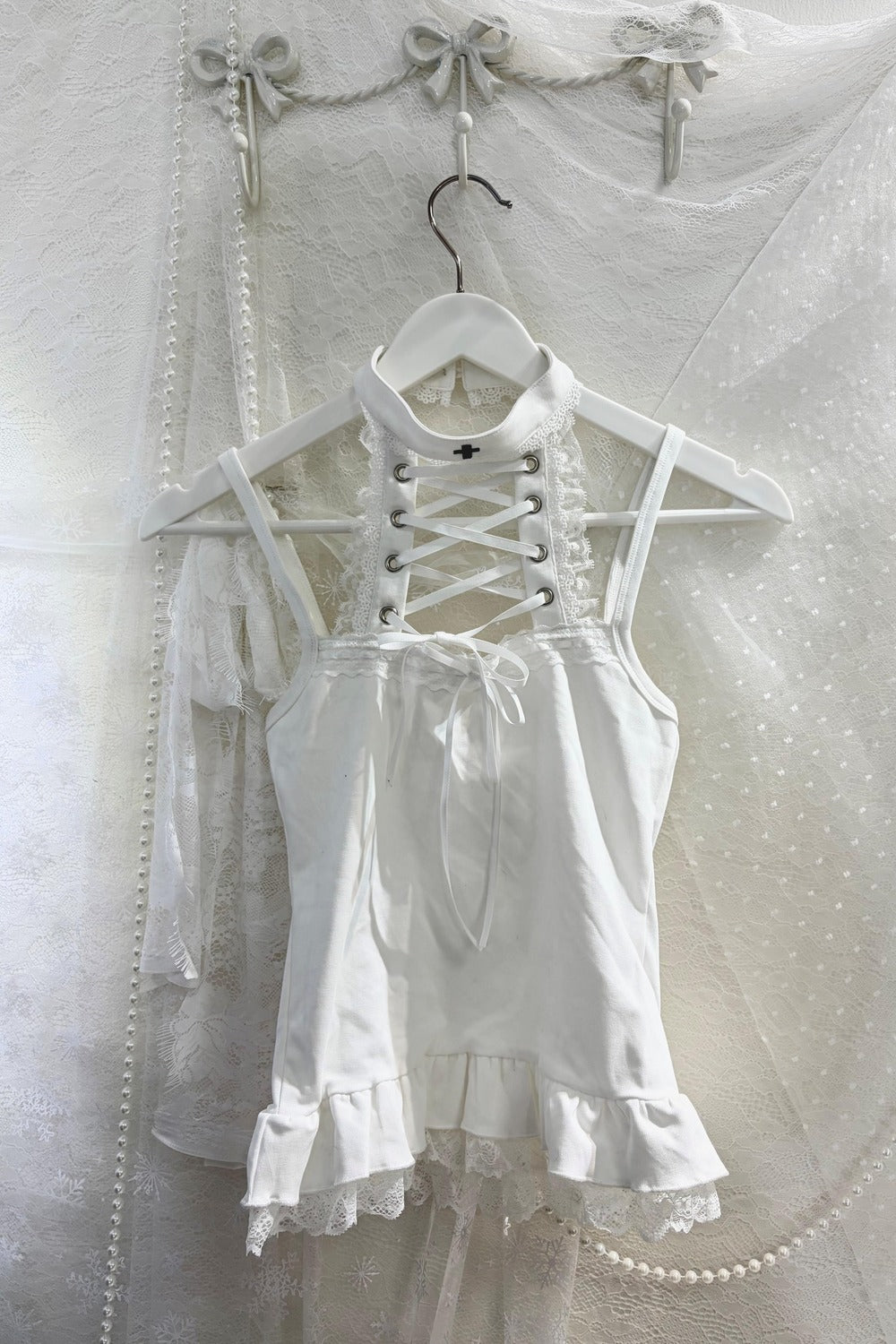 Robe camisole en verre d'ange d'hiver + haut + extérieur