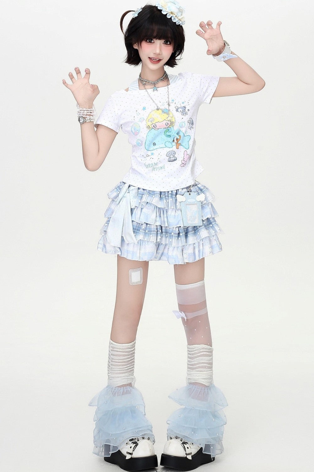 Dreamy-Cute Marine Candy Top