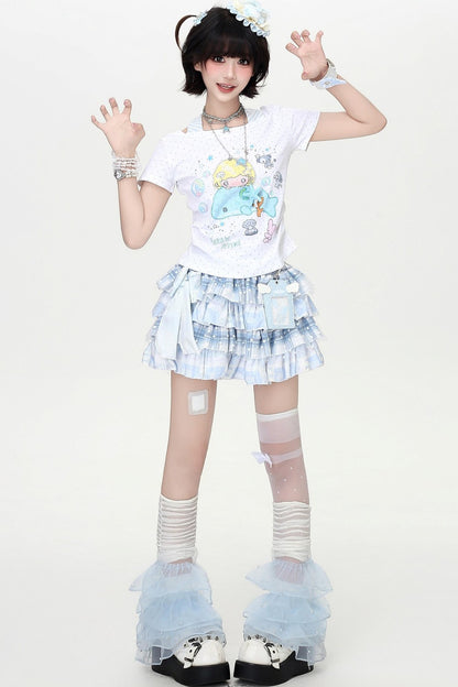 Dreamy-Cute Marine Candy Top