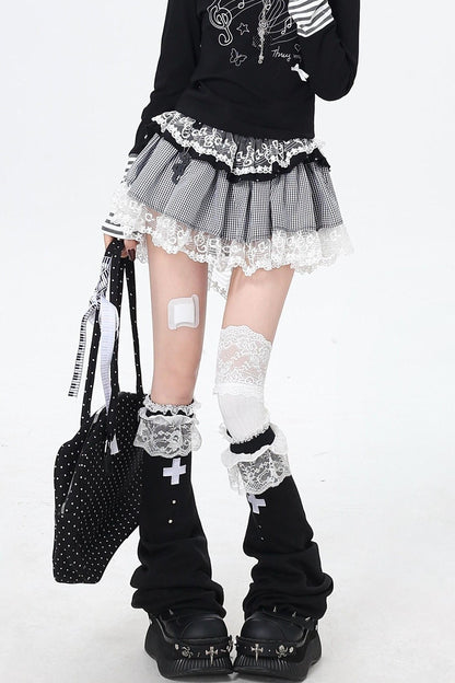 Gothic Piano Ruffle Skirt