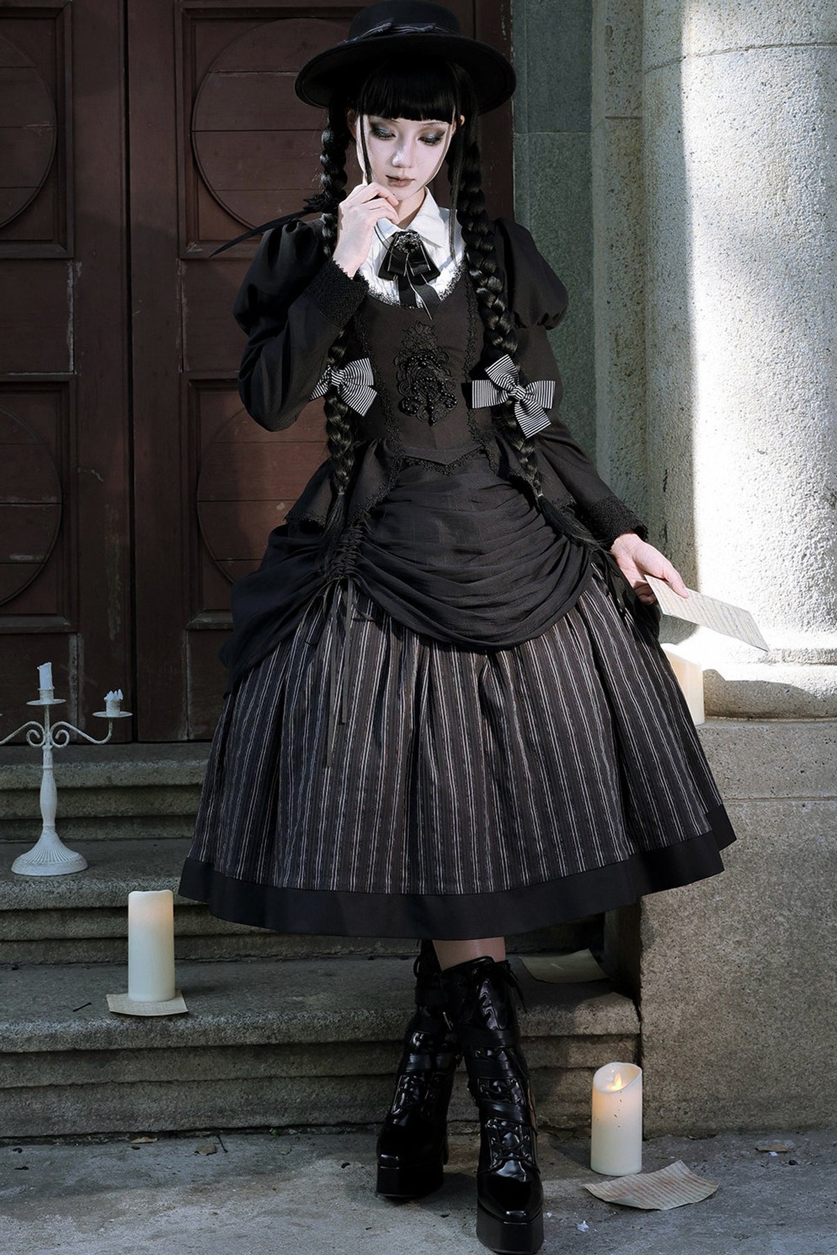 Gothic Striped Lolita Set