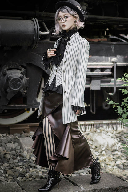 Steampunk High-Waisted Mermaid Skirt
