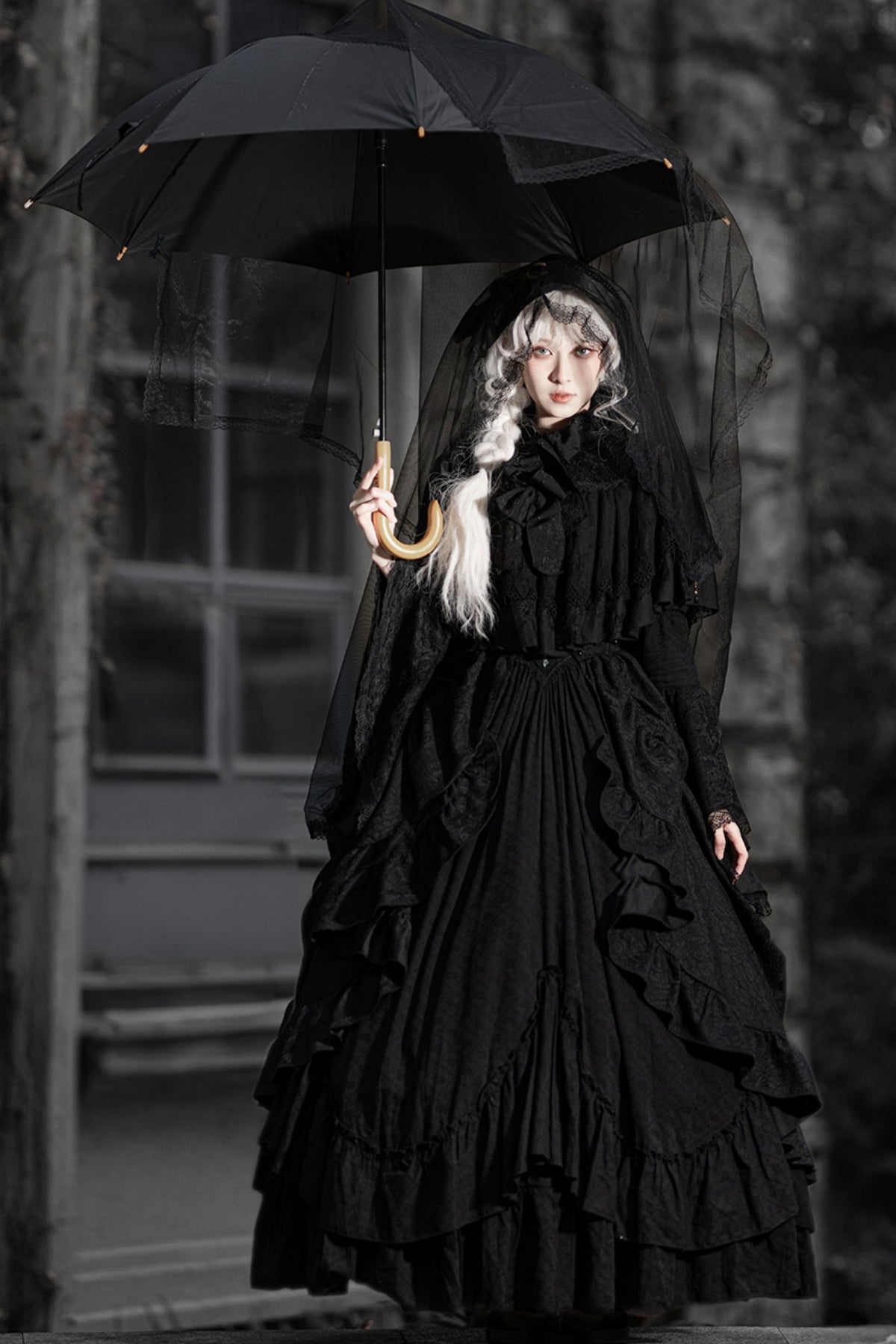 Gothic Embroidered Lolita Dress Set