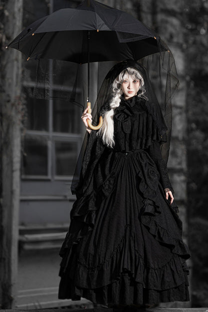 Gothic Embroidered Lolita Dress Set