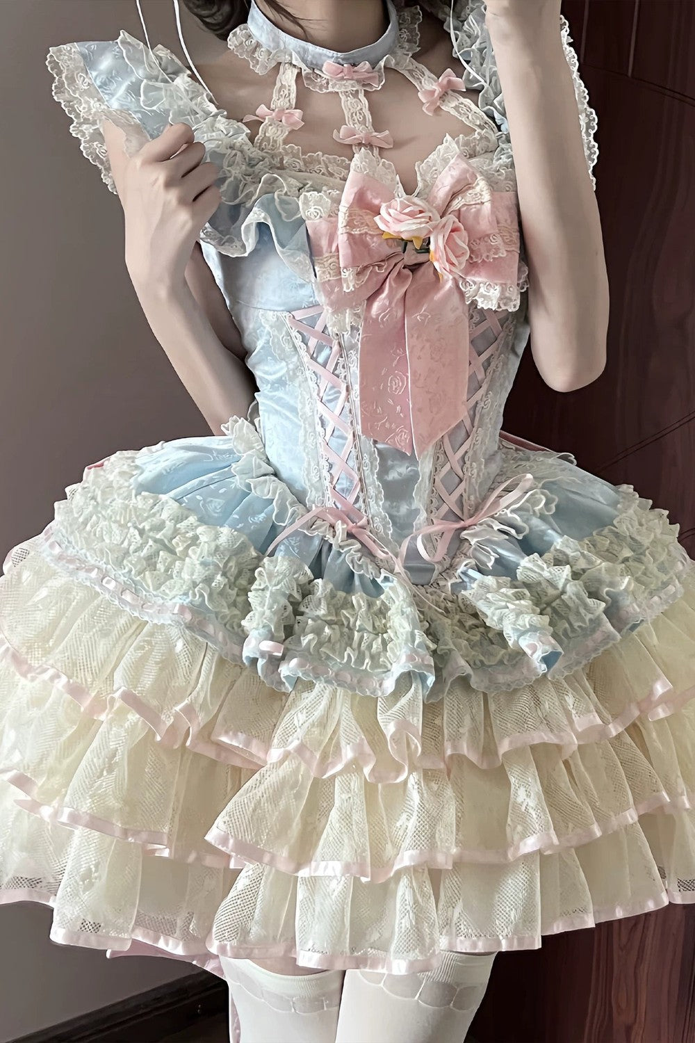 [Pre-order] Rose Ribbon Fairy Princess Dress + Accessories