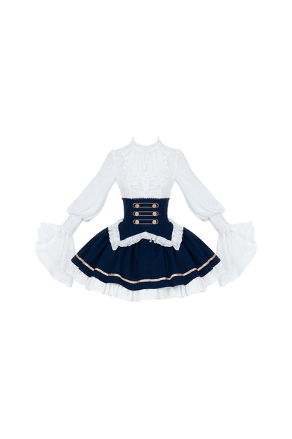 Royal Academy ensemble robe longue et cape
