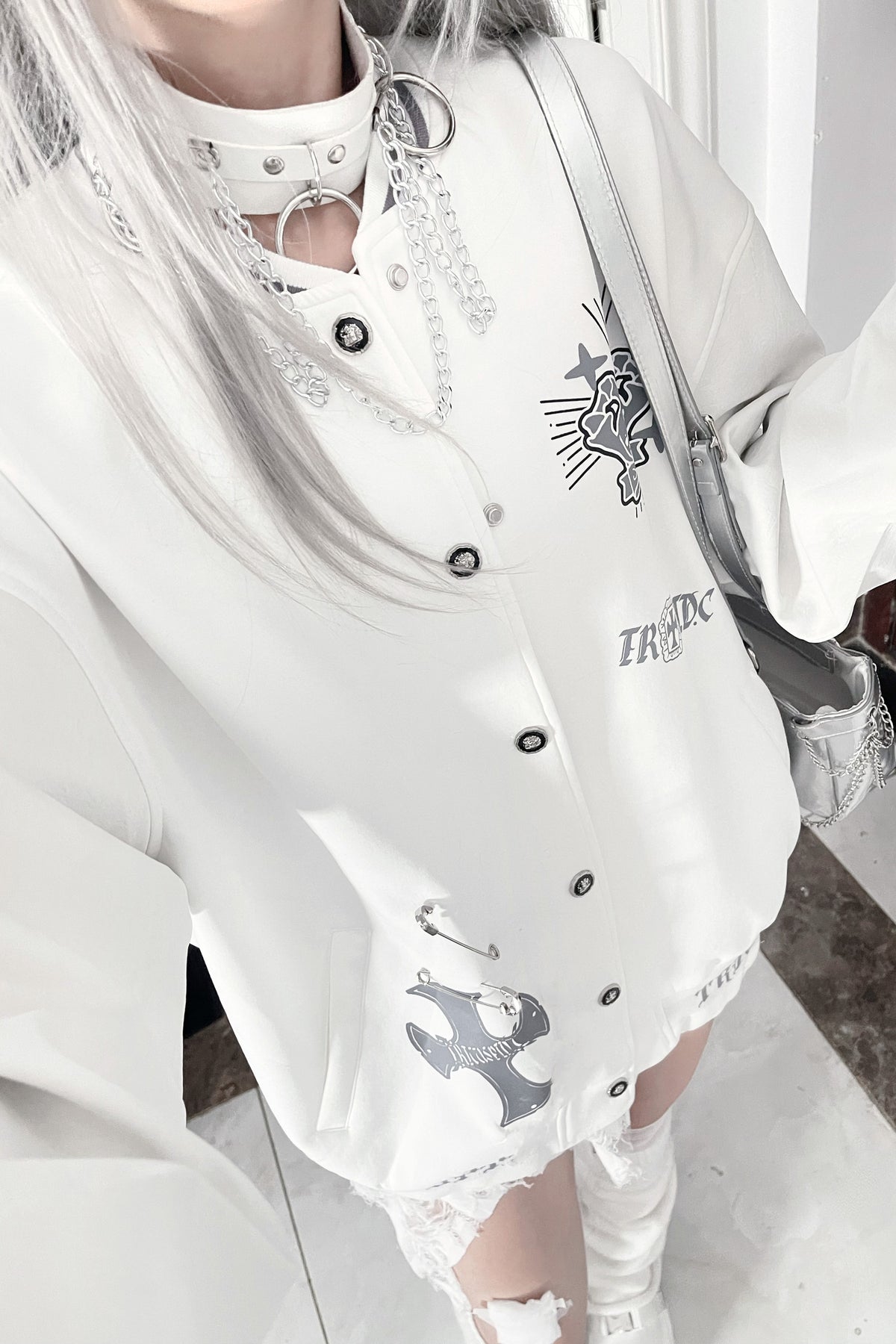 American Retro Embroidered Baseball Jacket