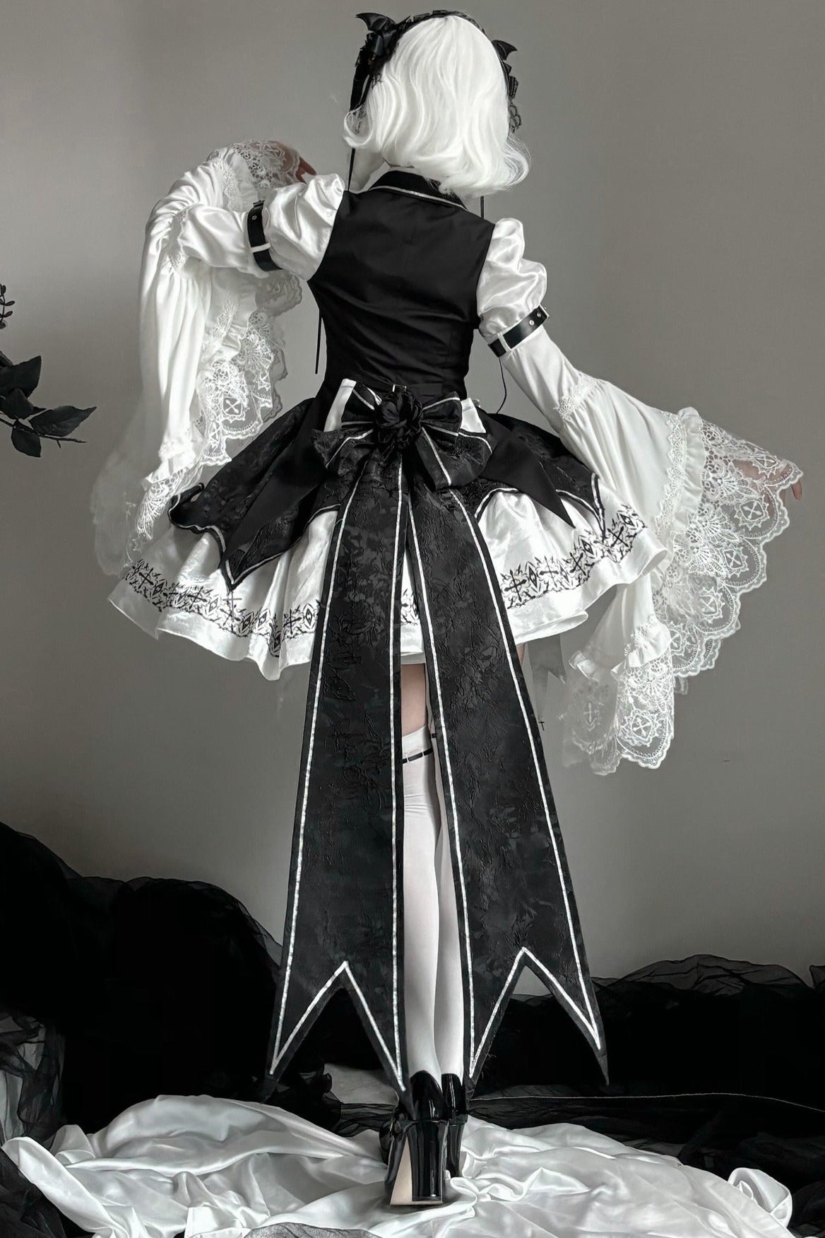 Dark Flame Princess Gothic Lolita Dress+Coat