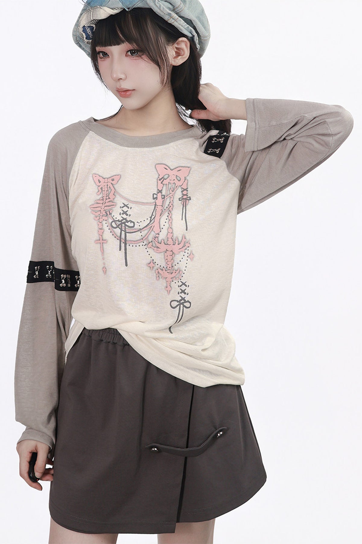 Tie-Dye Printed Sun Protection Cover-Up T-Shirt