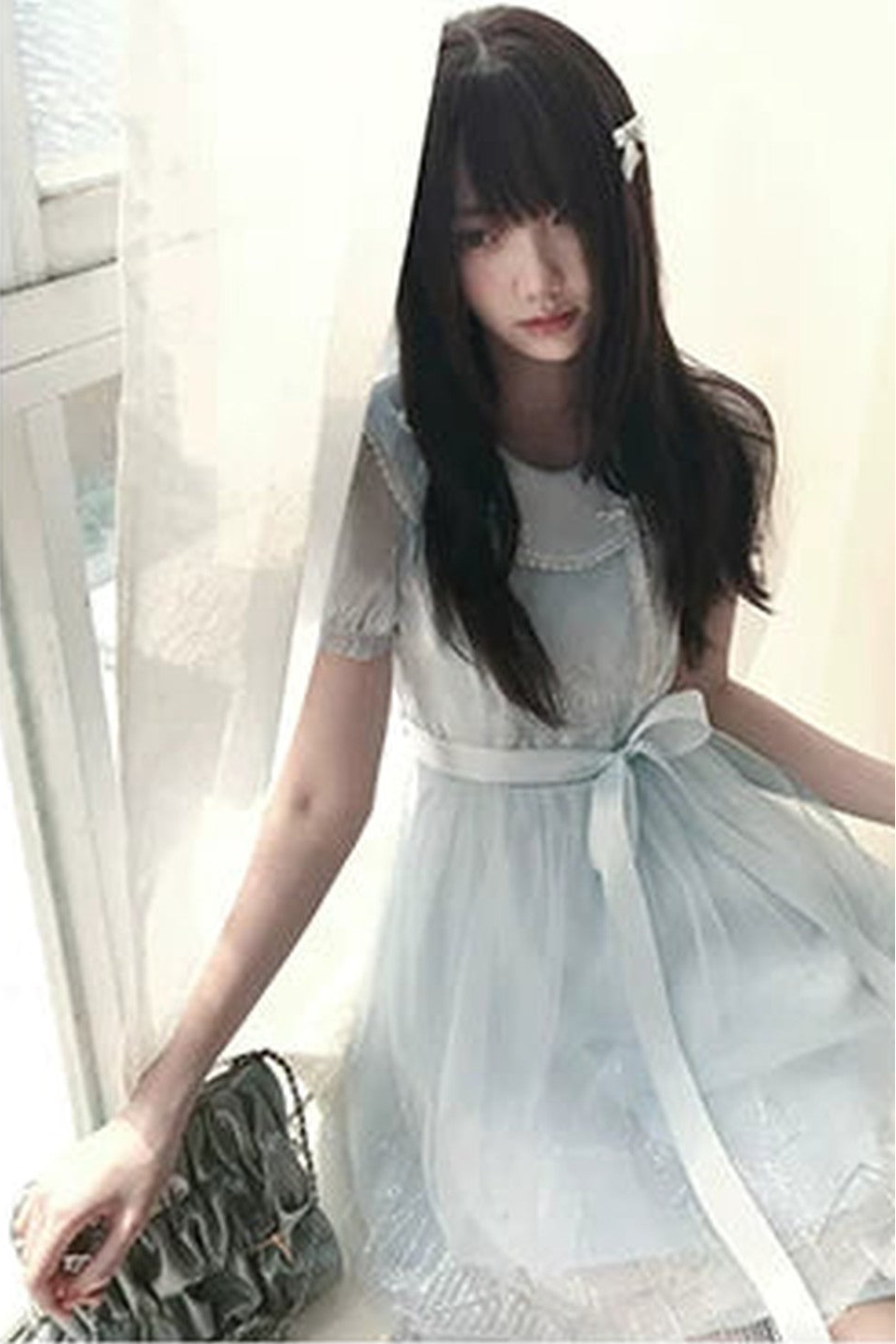 Pink Floral Doll Collar Dress