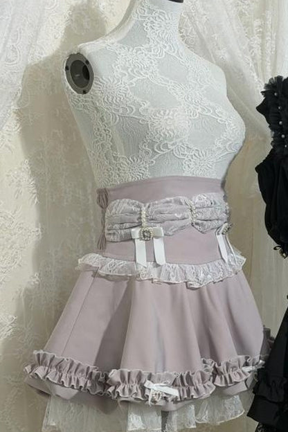 High-Waisted Puffy Cake Skirt Set