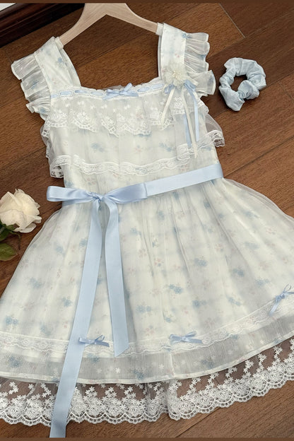Milchblaues Engel-Lolita-Kleid