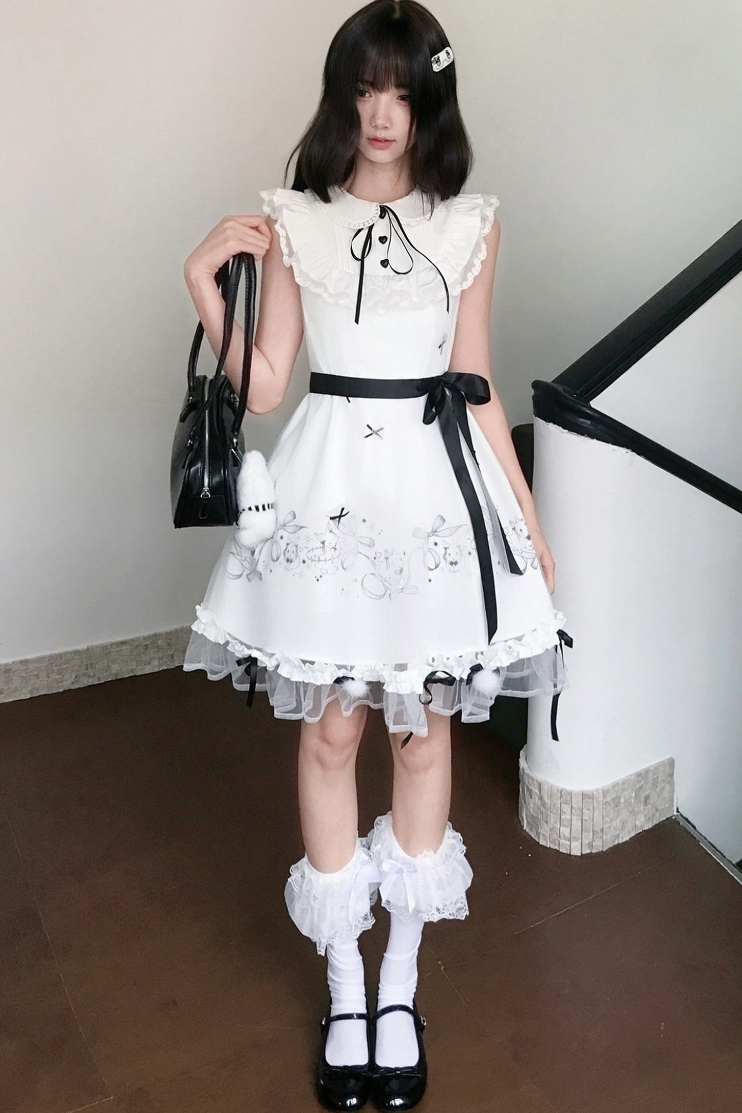 月うさぎプリンセスドールワンピース