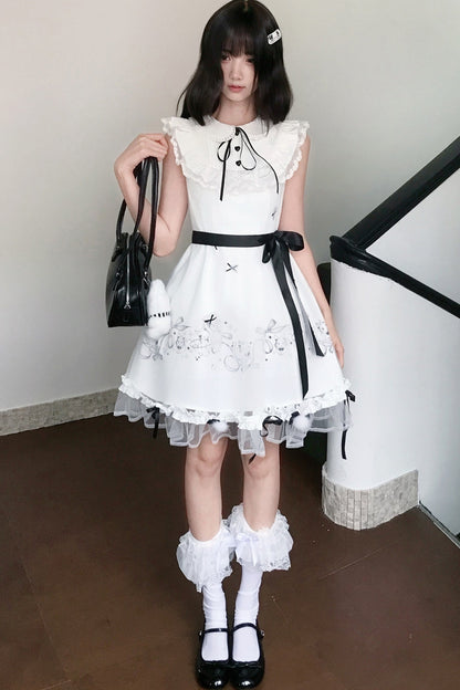 月うさぎプリンセスドールワンピース