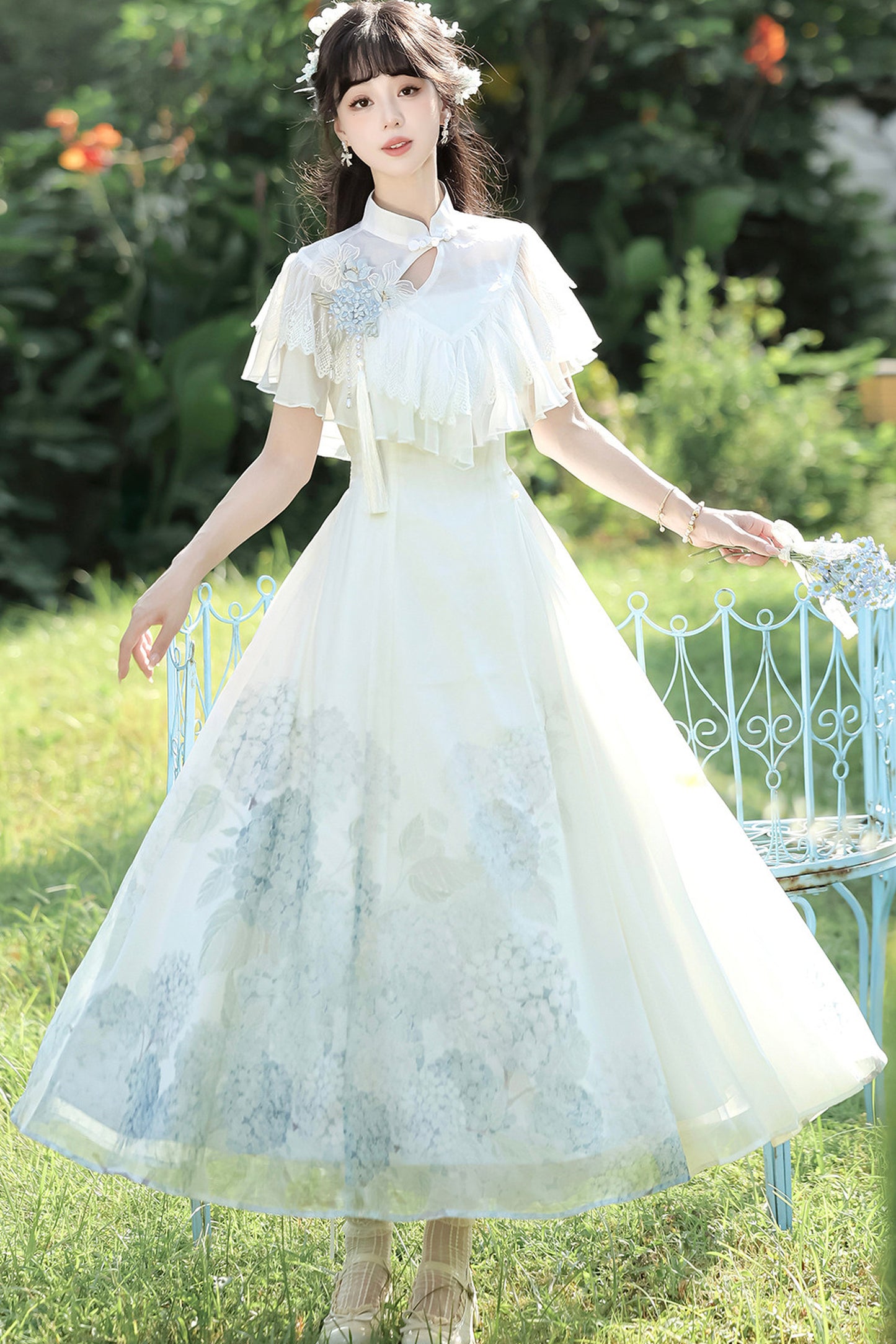 紫陽花チャイナプリンセスドレス