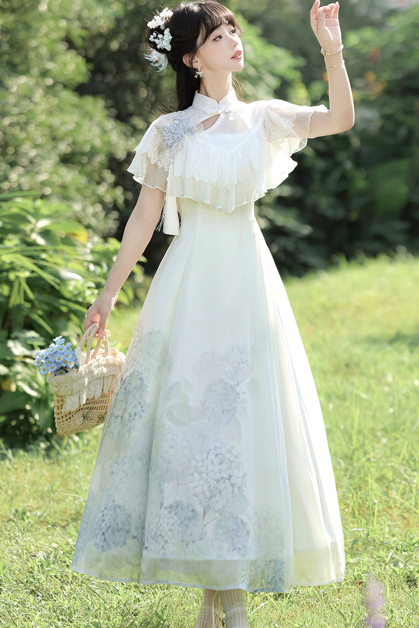 紫陽花チャイナプリンセスドレス