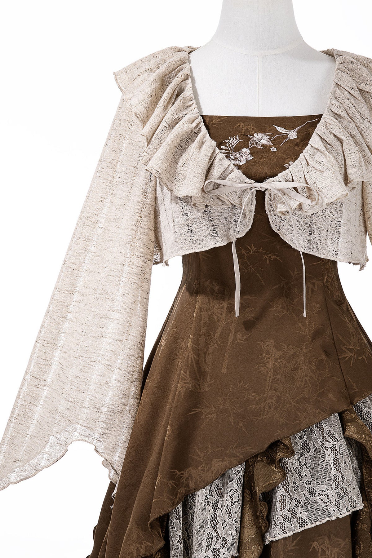 Dune Traveler Asymmetric Retro Dress Set