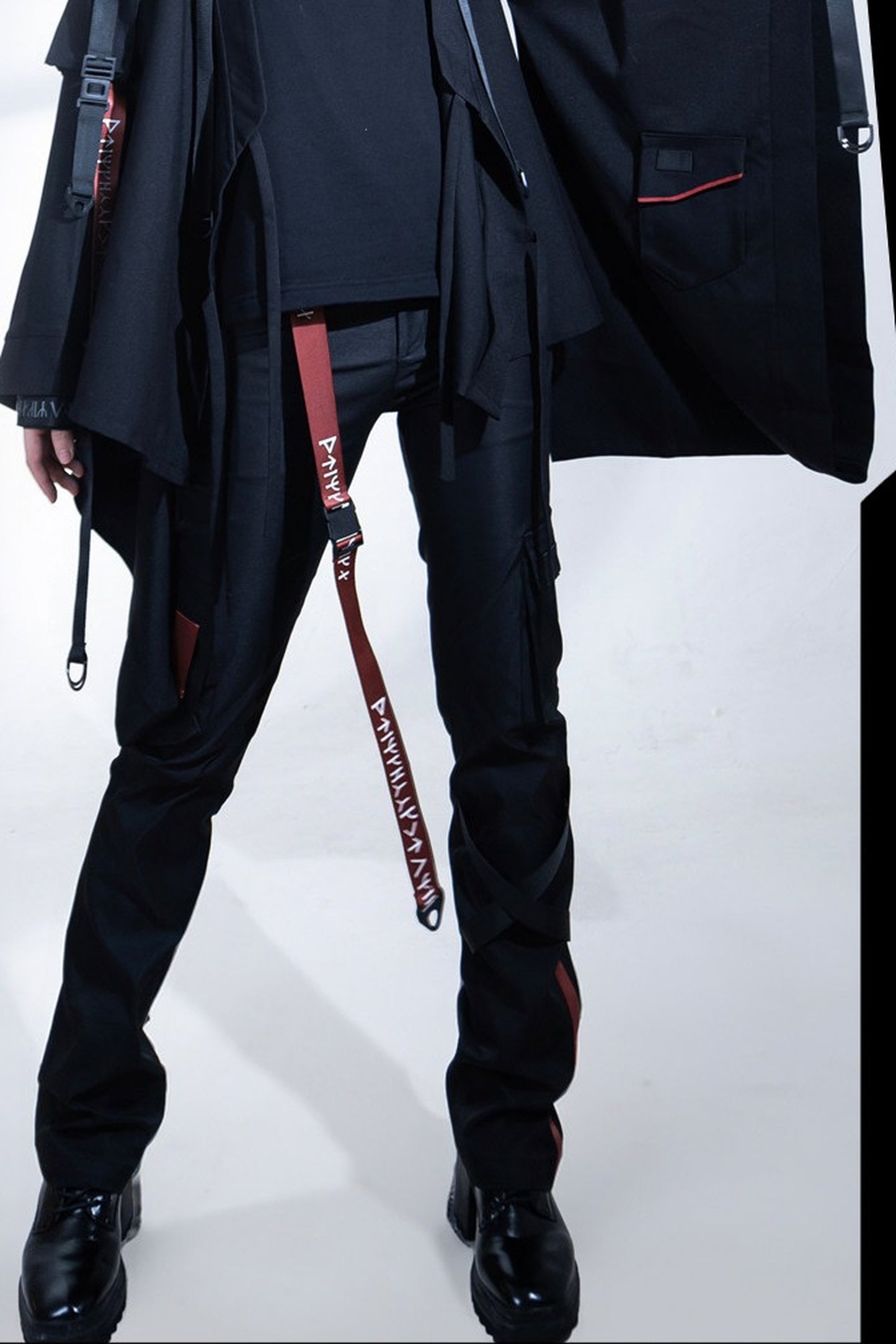 Wasteland Techwear Slim-Fit Pants+Leg warmers