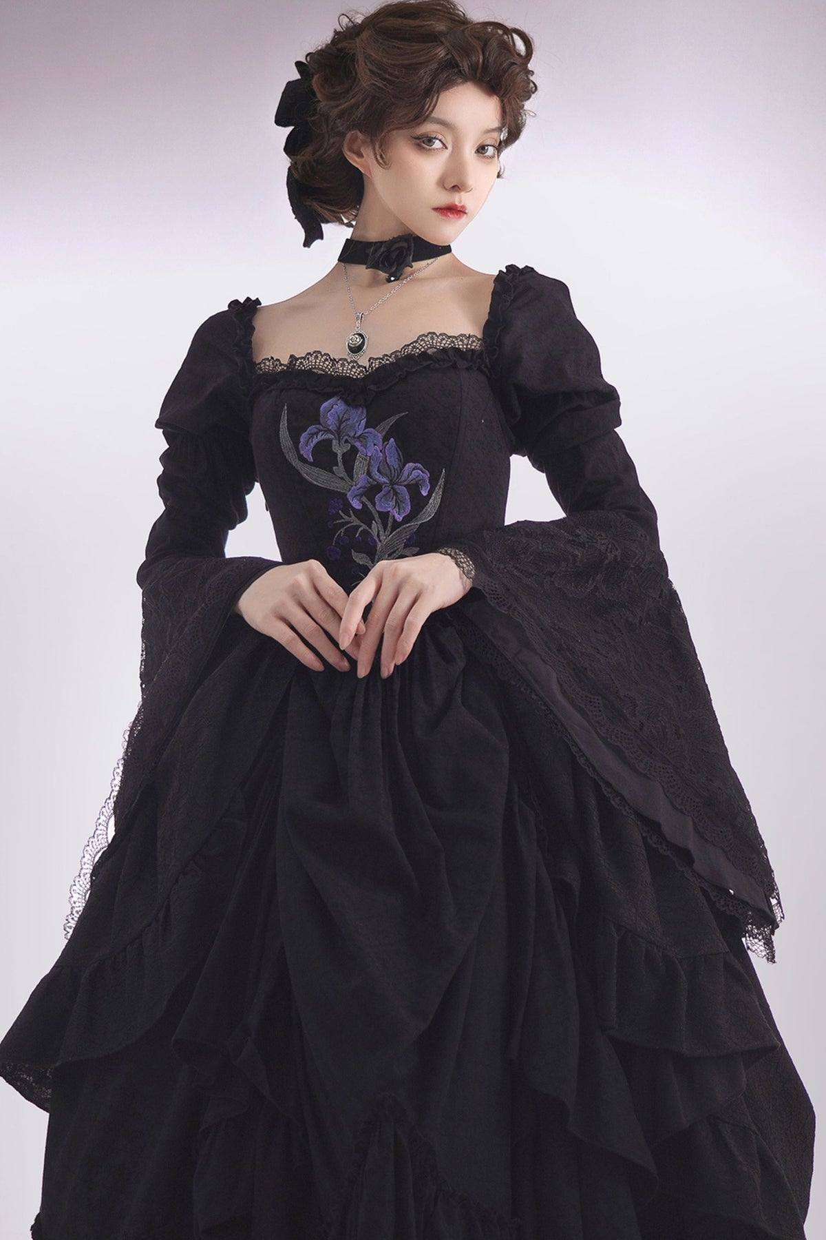 Gothic Embroidered Lolita Dress Set