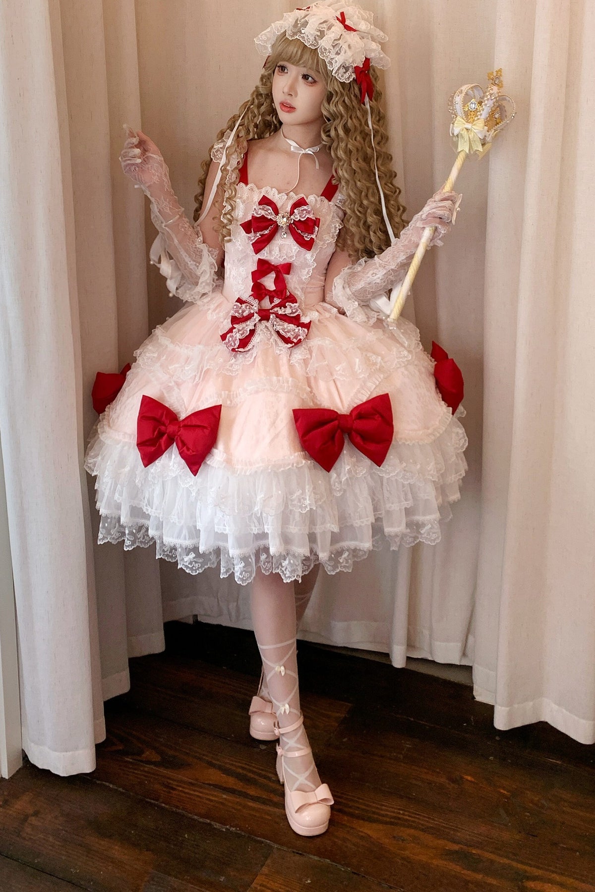Cotton Candy Ribbon Princess Dress