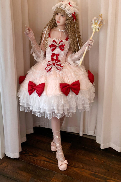 Cotton Candy Ribbon Princess Dress